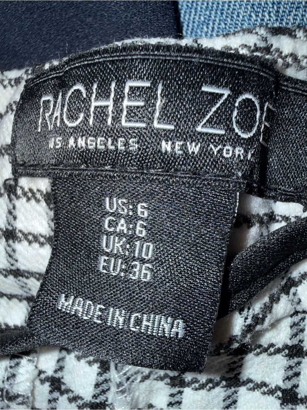 Rachel Zoe Black and White Tweed capris pants